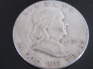 1951 S Franklin Silver Half Dollar photo