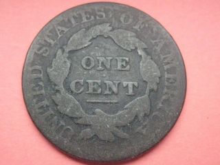 1826 Matron Head Large Cent Penny - Very Good/vg Details photo