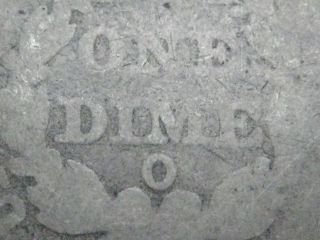1850 - O Seated Liberty Dime - Rare Low Mintage photo