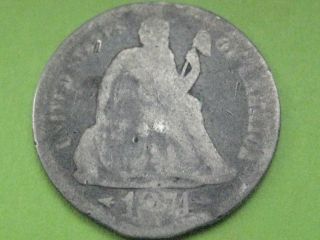 1874 Seated Liberty Dime With Arrows photo