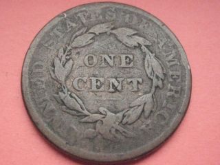 1837 Matron Head Large Cent Penny - Medium Letters - Vg/fine photo
