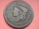 1837 Matron Head Large Cent Penny - Medium Letters - Vg/fine Large Cents photo 1
