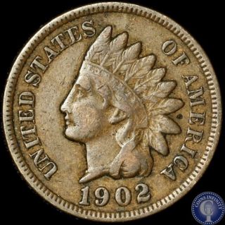 1902 Xf Indian Head Cent Penny 868 photo