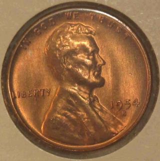 1954 - S 1c Lincoln Wheat Cent 
