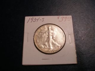 Liberty Walking Half Dollar 1934 S Au With Luster photo