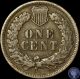 1907 Very Fine Indian Head Cent Penny 866 Small Cents photo 1
