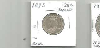 1893 Au Isabella Commemorative Low Mintage Isabella Quarter Au Pictures photo