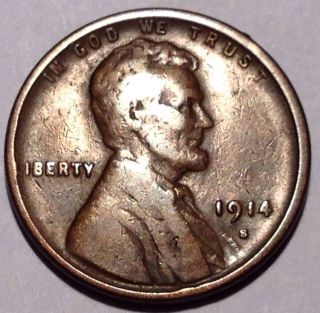 1914 - S Lincoln Cent.  (1 Day) photo