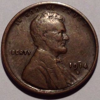 1914 - S Lincoln Cent.  (1 Day) photo