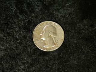 . 900 90% Silver 1963 - D Washington Quarter Dollar Antique 25 Cent Coin - Flip photo