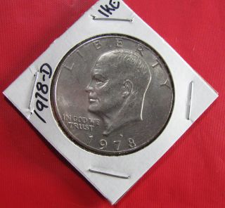 1978 - D Eisenhower Silver Dollars Coin Ike Silver Dollar Coin photo