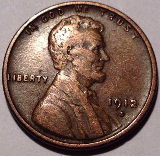 1912 - S Lincoln Cent.  (1 Day) photo