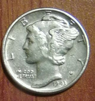 1943 10c Silver Mercury Dime photo