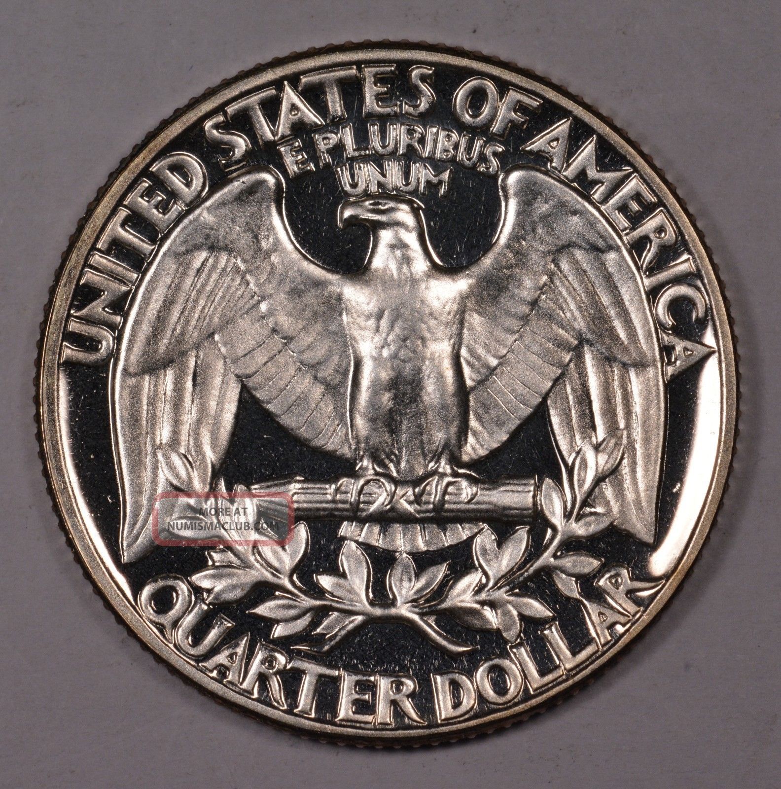 1961 Washington Silver Quarter Choice Proof U. S. Coin Contrast