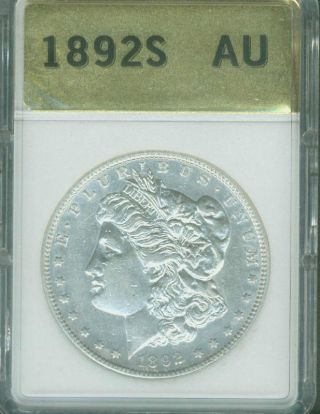 1892 - S Morgan Dollar Almost Uncirculated Au Details Make A Fair Offer photo