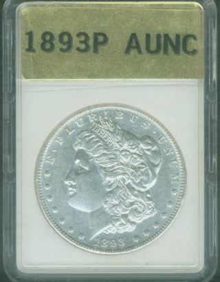 1893 - P Morgan Silver Dollar Borderline Uncirculated Unc+make A Fair Offer photo