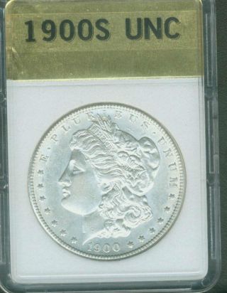 1900 - S Morgan Silver Dollar Uncirculated Cleaned Policy photo