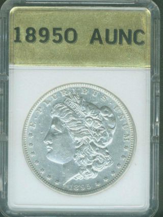 1895 - O Morgan Dollar Almost Uncirculated Au - / Unc - Make A Fair Offer photo