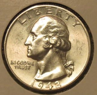 (( (1942 Silver Quarter Dollar)) ) photo