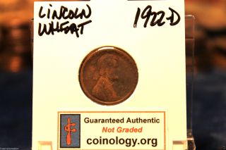1922 - D Lincoln Wheat Op409 - - Hot Psychic Coin photo
