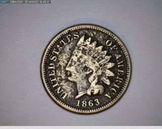 1863 Indian Head Cent (44 - 61) photo
