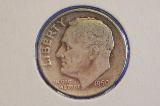 1951 10c Roosevelt Dime Average Circulated Coin 9513 photo