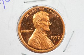 1977 - S 1c Lincoln Memorial Cents Brilliant Uncirculated Proof Red photo