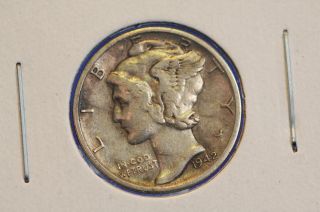 1942 - S 10c Mercury Dime Circulated Collectible Coin 6557 photo