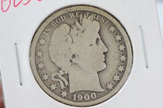 1900 - O 50c Barber Half Dollar Well Circulated Coin $coin Store$ 2822 photo