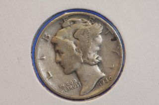 1940 10c Mercury Dime Well Circualted Dime $cash Back$ 2318 photo