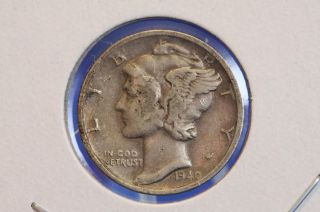 1940 - S 10c Mercury Dime Well Circualted Dime $cash Back$ 6529 photo