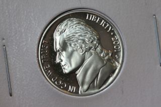 2001 - S 5c Jefferson Proof Nickel Gem Brilliant Uncirculated Proof Coin photo