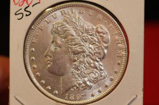 1897 Morgan Silver Dollar.  Un - Circulated Coin.  Coin Store 7257 photo