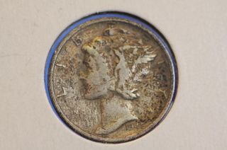 1945 - S 10c Mercury Dime Circulated Coin $coin Store 0373 photo