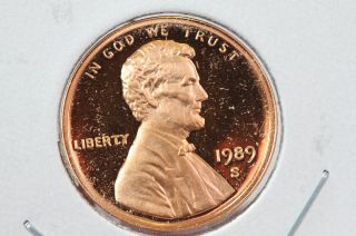 1989 - S 1c Lincoln Memorial Cents Brilliant Uncirculated Red photo