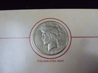 1926 Peace Silver Dollar,  Au - Us Sesquicentennial - Philadelphia Postal Commem photo