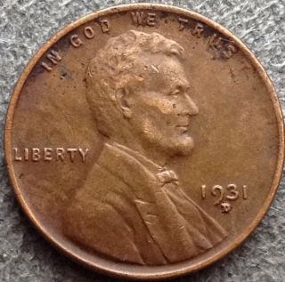 1931 - D Lincoln Wheat Cent Penny.  C114 photo