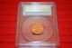 1955 - D Lincoln Cent Wheat Pcgs Ms 65 Red Small Cents photo 1
