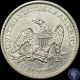 1861 P Uncirculated Silver Seated Liberty Half Dollar 167 Half Dollars photo 1