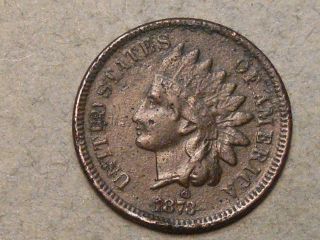 1873 Indian Head Cent (vf Details) 5945a photo