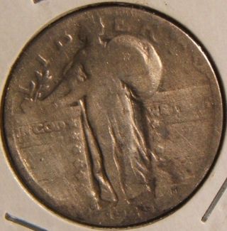1929 - S Standing Liberty Silver Quarter Rare photo