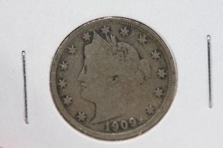 1909 5c Liberty Nickel - Circulated Coin - Some Liberty - Cash Back - Shop 2225 photo