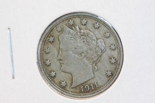 1911 5c Liberty (v) Nickel - Some Liberty - Circulated Coin - Cash Back - Coin Shop 1985 photo