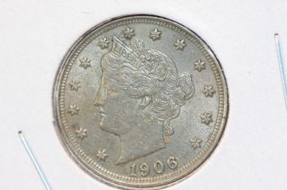 1906 5c Liberty (v) Nickel - Some Liberty - Circulated Coin - Cash Back - Coin Shop 1975 photo