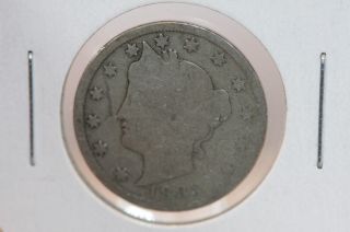 1883 5c Liberty Nickel - (v) - Circulated No Cents - Coin - Cash Back - 2191 photo