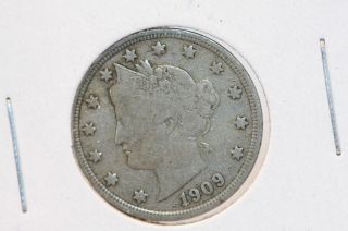 1909 5c Liberty (v) Nickel - Some Liberty - Circulated Coin - Cash Back - Coin Shop 1981 photo