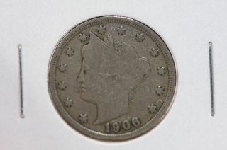 1906 5c Liberty Nickel - Circulated Coin - Some Liberty - Cash Back - Shop 2219 photo