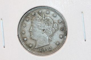 1912 5c Liberty (v) Nickel - Some Liberty - Circulated Coin - Cash Back - Coin Shop 1987 photo