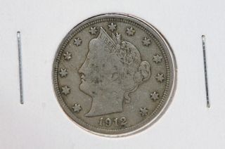 1912 - D 5c Liberty Nickel - Circulated Coin - Partial Liberty - Cash Back - Shop 2233 photo