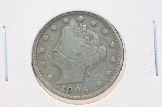 1905 5c Liberty (v) Nickel - Some Liberty - Circulated Coin - Cash Back - Coin Shop 1971 photo